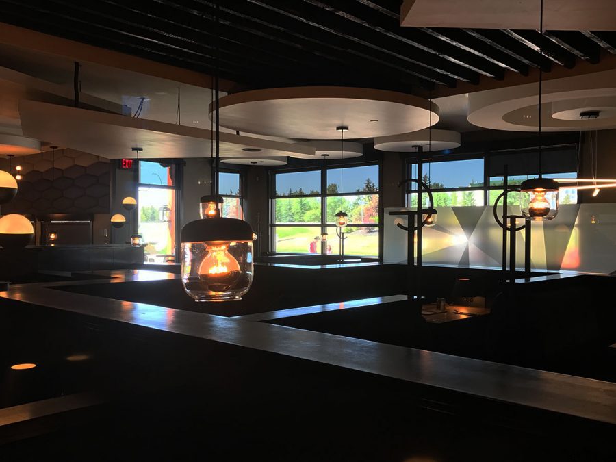 Restaurant with solar window films